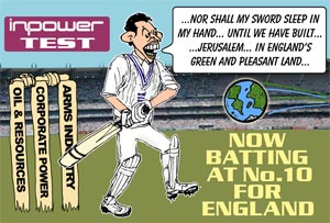 Blair - batting at no. 10 for England