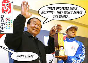 As protests overshadow London procession of Olympic torch