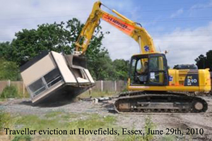 Traveller Evictions at Hovefields