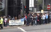 Protest to stop the deportation of refugees from the DR Congo, Glasgow